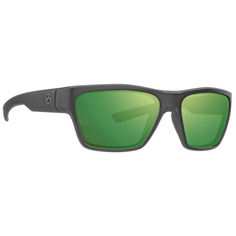 Pivot Eyewear, Polarized, Black Frame, Violet Lens, Green Mirror MAG1128-1-001-4050
