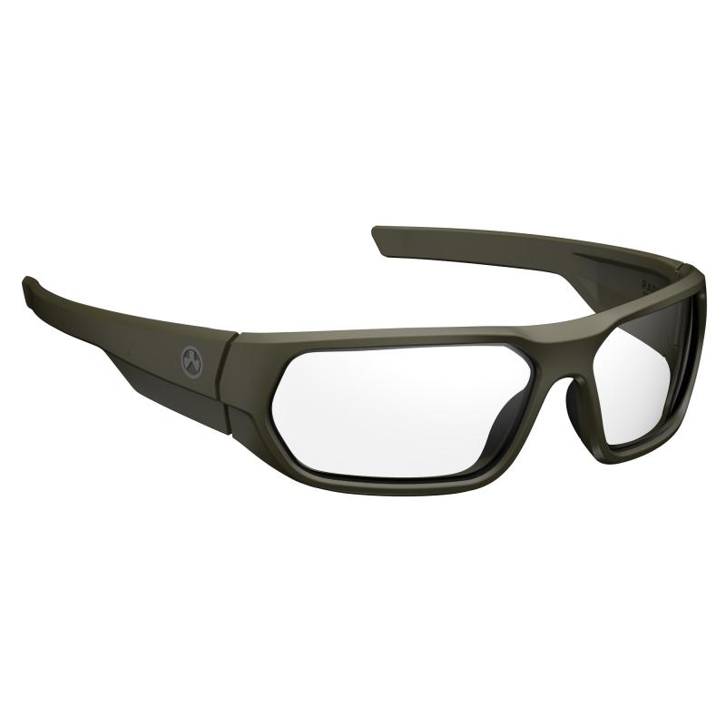Radius Eyewear, Olive Drab Green Frame with Clear Lens MAG1145-0-315-1000