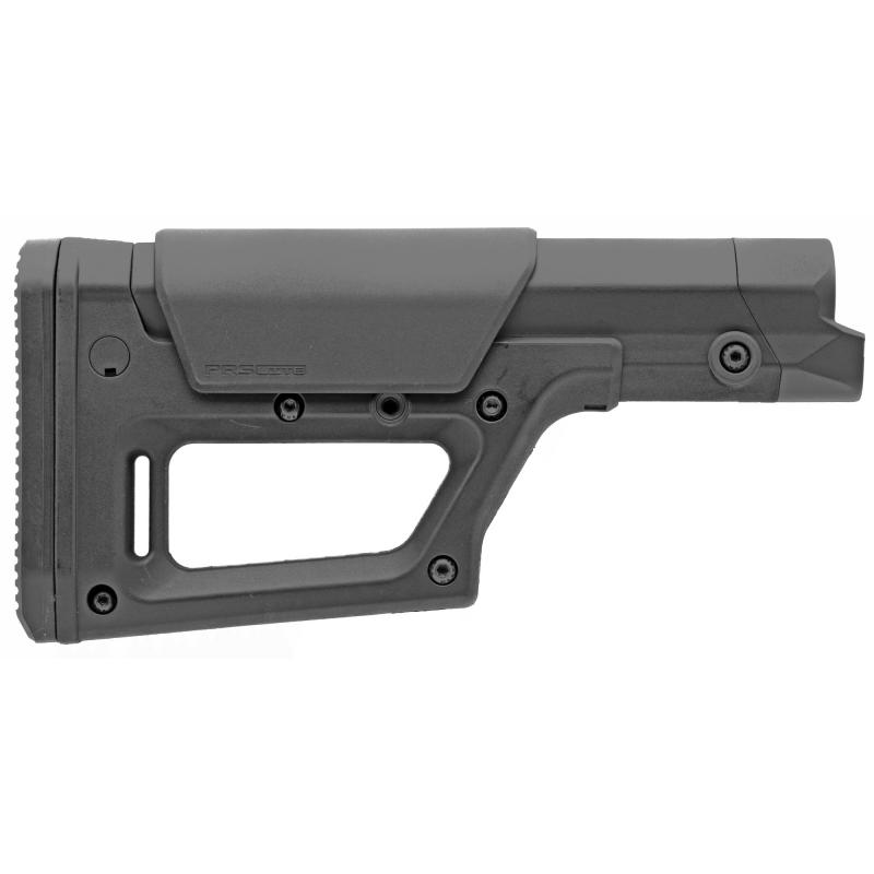 PRS Lite Stock, Adjustable LOP (13.85-15.25" in .14" Increments), Adjustable Comb Height (Adjusts From Flush to +.8" in .1" Increments), Compatible With Carbine/SR25/A5 Receiver Extension Tubes, Black MAG1159-BLK