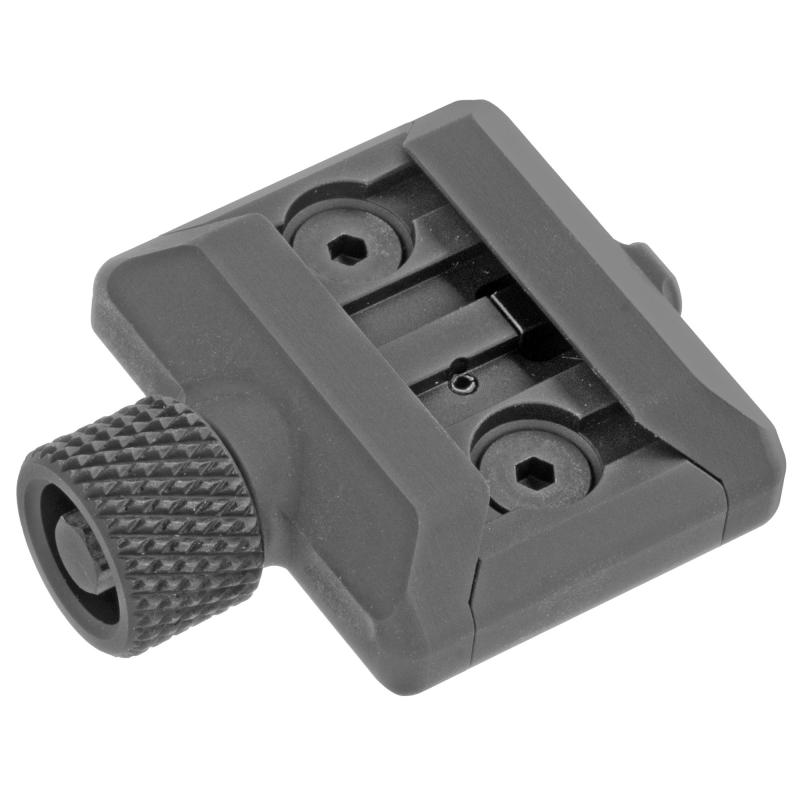 QR Rail Grabber, Developed Primarily For Magpul Bipods, True Quick-Release Plate That is Compatible With a Wide Variety of Products That Use The A.R.M.S. 17S Style Footprint, Compatible With Both Picatinny and RRS/ARCA Interfaces, Aluminum, Black MAG1196
