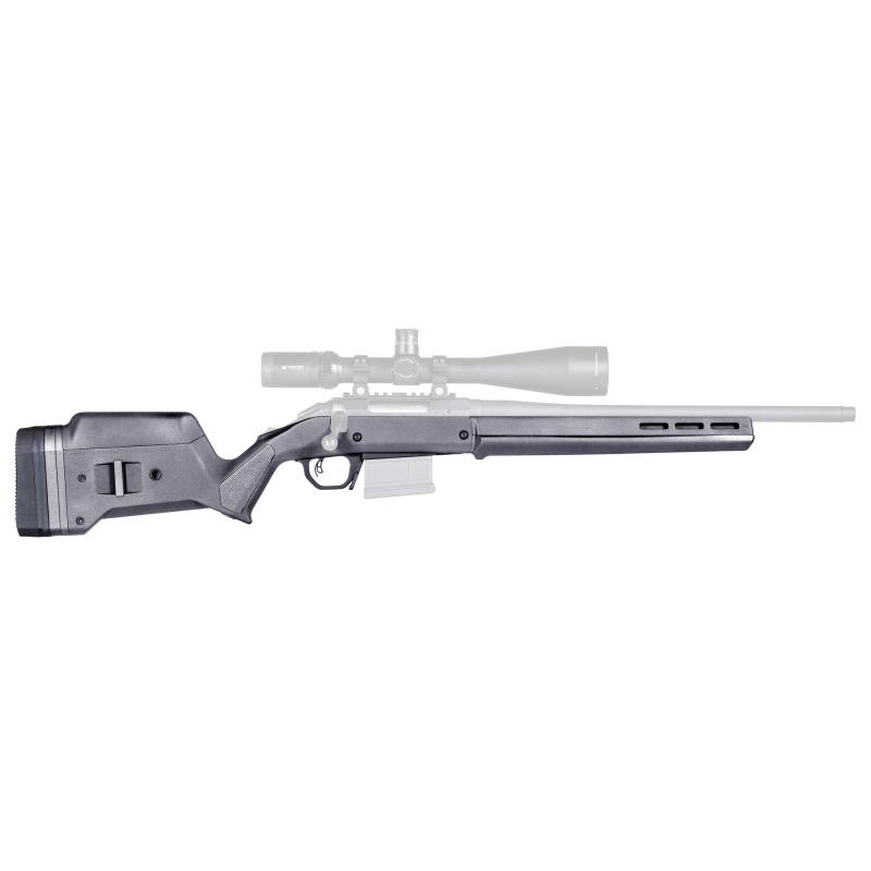 Hunter American Stock, Fits Ruger American Short Action, Includes STANAG Magazine Well, Matte Finish, Gray MAG1207-GRY
