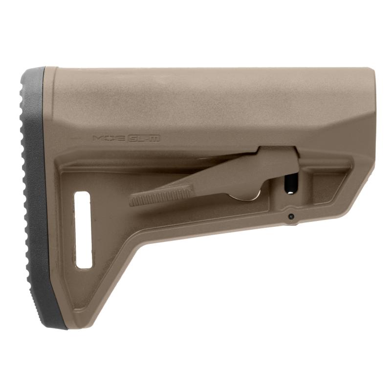 MOE SL-M Carbine Stock, Fits Mil-Spec Buffer Tubes, Matte Finish, Flat Dark Earth MAG1242-FDE