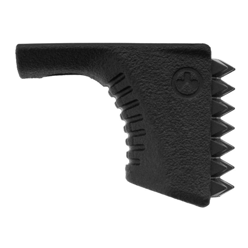 Barricade Stop, Hand Stop, Black, Fits M-LOK, Polymer, Removable Steel Plate Insert MAG1295-BLK