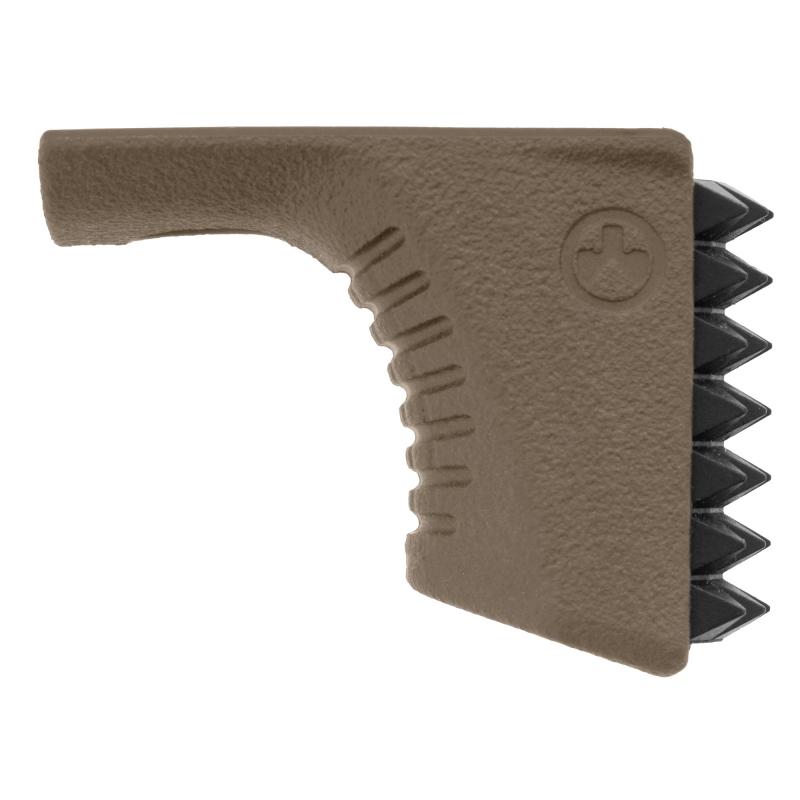 Barricade Stop, Hand Stop, Flat Dark Earth, Fits M-LOK, Polymer, Removable Steel Plate Insert MAG1295-FDE