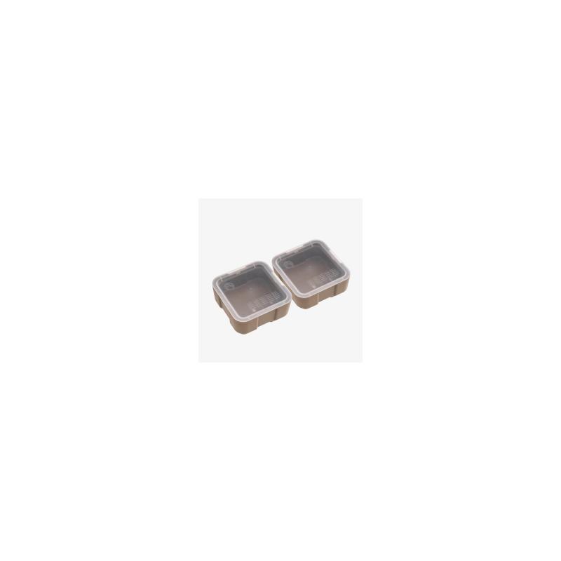 DAKA Bins, 2X2, Compatible with DAKA GRID Organizer Panels, Matte Finish, Flat Dark Earth, 3.2"x 3.2"x 1.3" Internal, (2) 2X2 Bins Included MAG1390-FDE