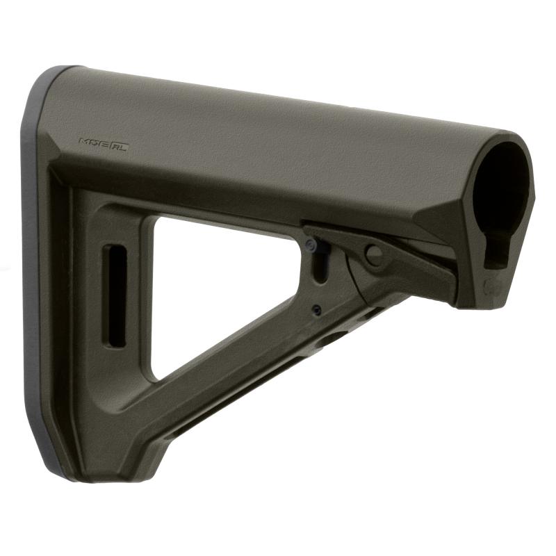 MOE RL Carbine Stock, Fits AR-15 with Mil-Spec Buffer Tube, Matte Finish, Olive Drab Green MAG1440ODG