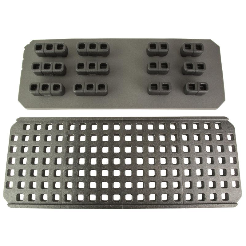 DAKA GRID Organizer, Fits Pelican 1700 Protector, Matte Finish, Black, Includes (6) Tripple Blocks, (6) Double Blocks and Replacement Base Foam MAG1458-BLK