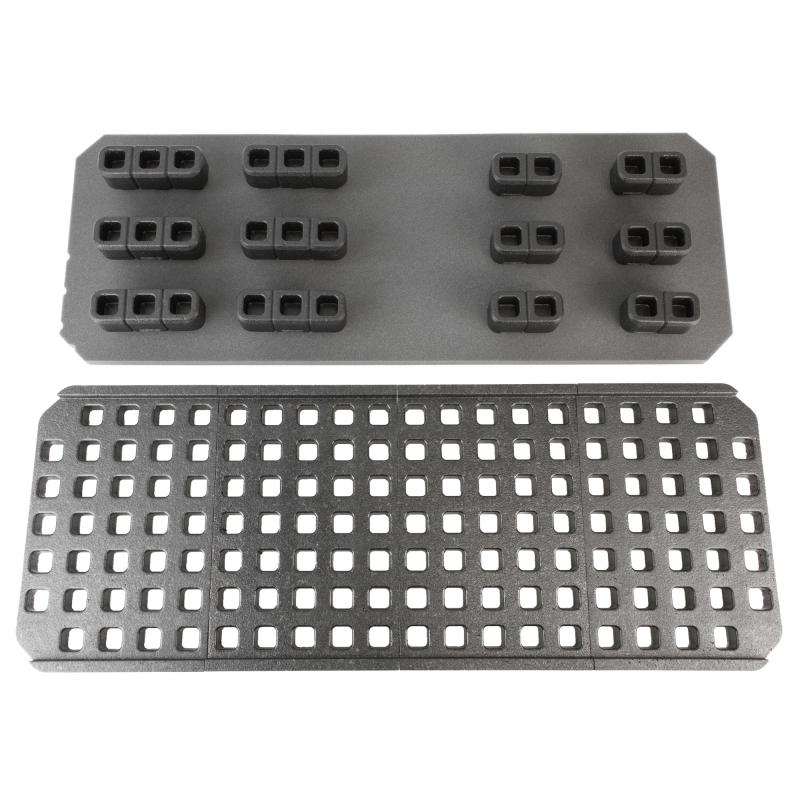DAKA GRID Organizer, Fits Plano All Weather 2 52", Matte Finish, Black, Includes (6) Tripple Blocks, (6) Double Blocks and Replacement Base Foam MAG1460-BLK