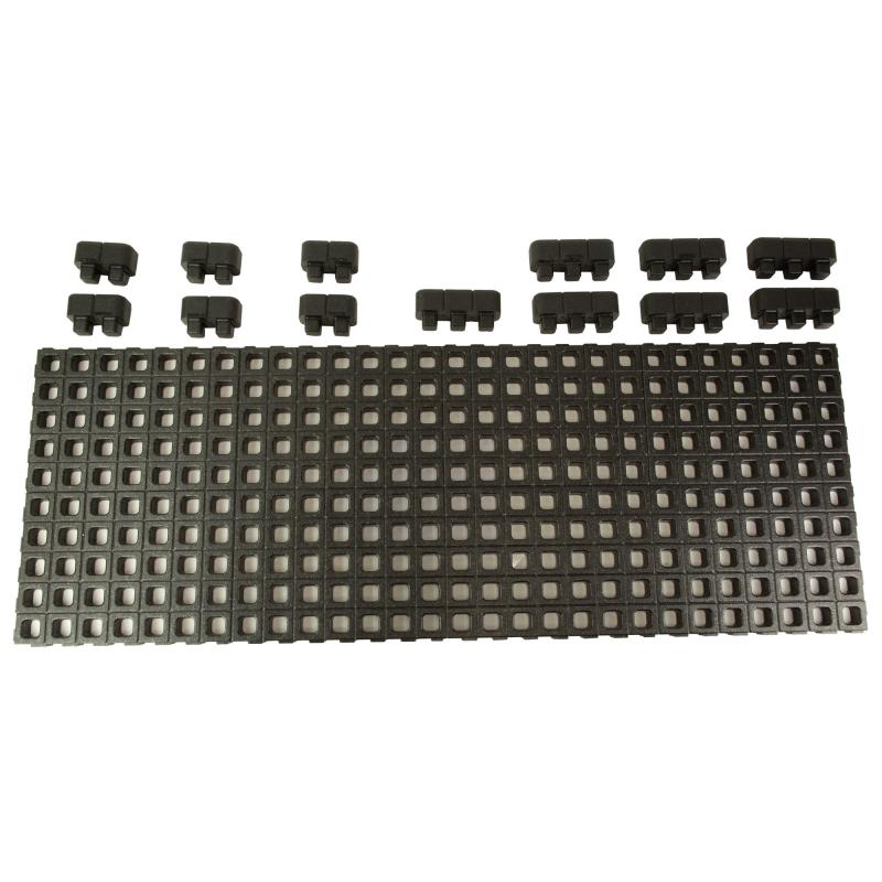 DAKA, Rifle Grid Case Organizer, Black, Includes Eight (8) GRID Panels, Six (6) Triple Blocks, Six (6) Double Blocks, Four (4) DAKA Gear Straps, and Eight (8) Adhesive Gap Shims MAG1500-BLK
