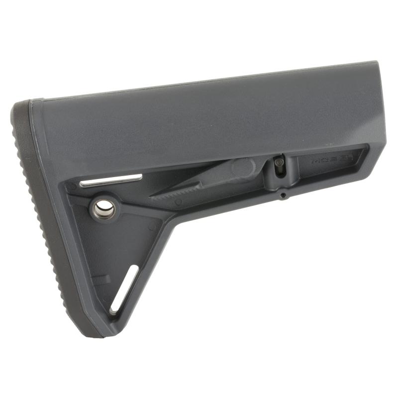 MOE Slim Line Carbine Stock, Fits AR-15, Mil-Spec, Gray Finish MAG347-GRY