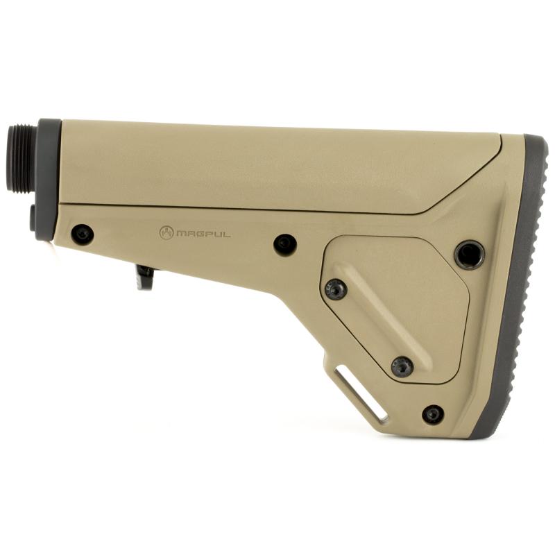 UBR Gen 2, Utility/Battle Rifle Adjustable Carbine Stock, Buffer Tube Included, Fits AR15/M4/AR10/SR25, Flat Dark Earth MAG482-FDE