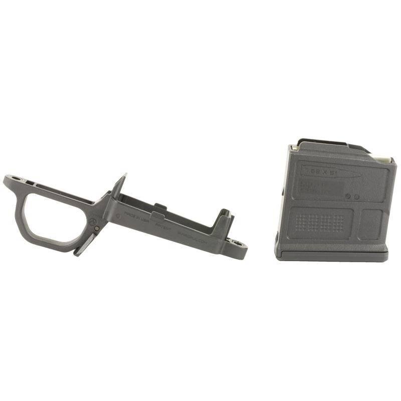Bolt Action Magazine Well for Hunter 700 Stock, Includes (1) PMAG 5 7.62 AC, Black MAG497-BLK
