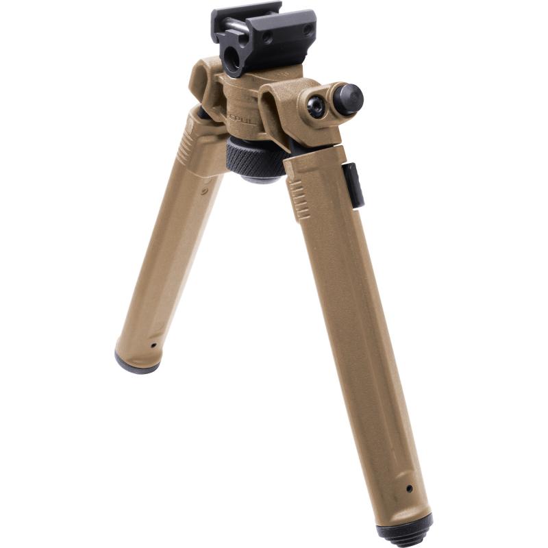 Bipod for 1913 Picatinny Rail, Flat Dark Earth Finish, Hard anodized 6061 T-6 Aluminum, Fits 1913 Style rails, 6.3"-10.3" Length, Weight 11oz MAG941-FDE