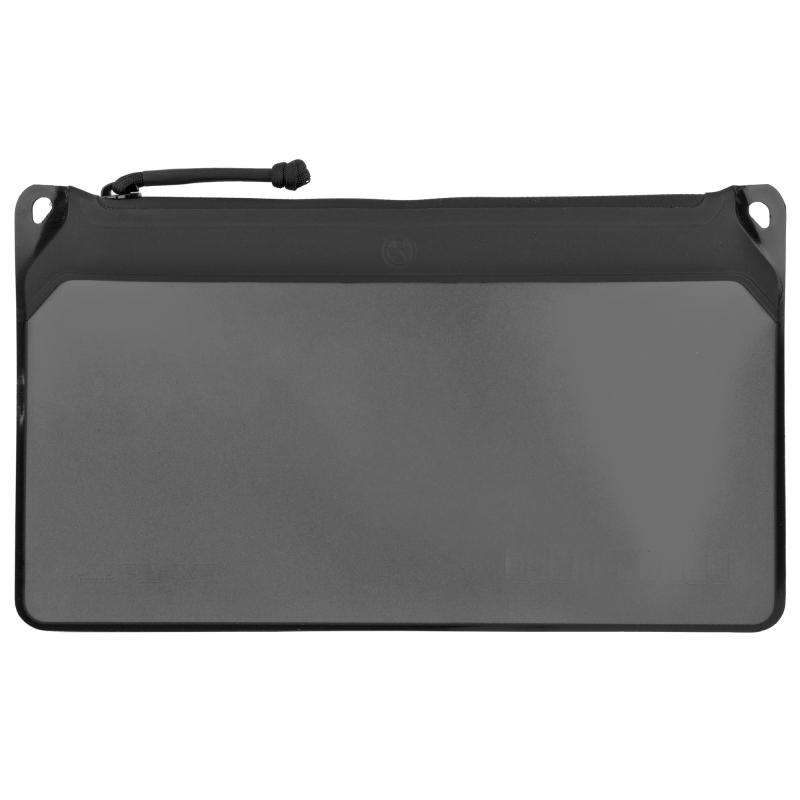 DAKA Window Pouch, Medium, 7"x12", Black Polymer Fabric, Window for Easy Organization MAG995-001
