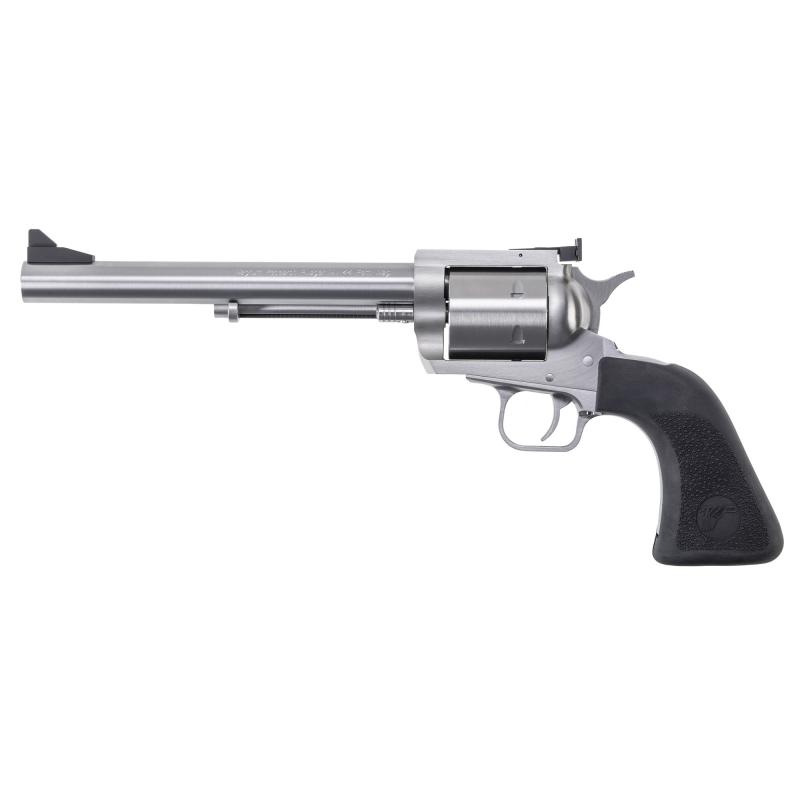 BFR, Single Action, 44 Magnum, 7.5" Barrel, Stainless Frame, Stainless Finish, Rubber Grips, Fixed Front and LPA Rear Adjustable Sights, 6Rd BFR44MAG7-6