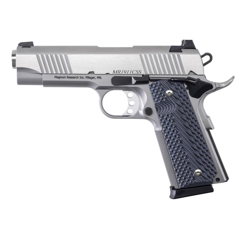 Desert Eagle 1911 C Model .45 ACP 4.3 Inch Barrel Stainless Steel Finish Double Diamond Checkered Wood Grips 8 Round