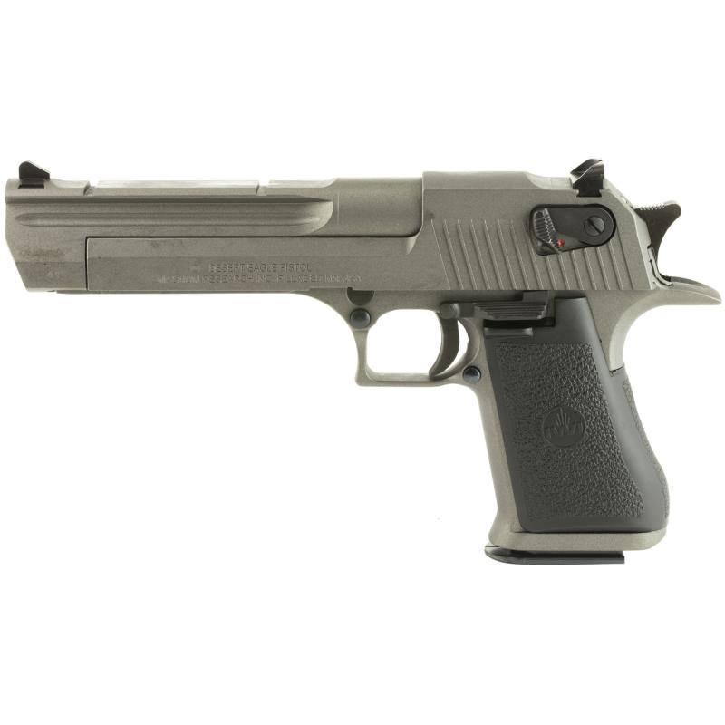 Desert Eagle MK19, Semi-automatic Pistol, 44 Magnum, 6" Barrel, Steel Frame, Tungsten Finish, Rubber Grips, Fixed Sights, 8Rd, 1 Magazine DE44CATU
