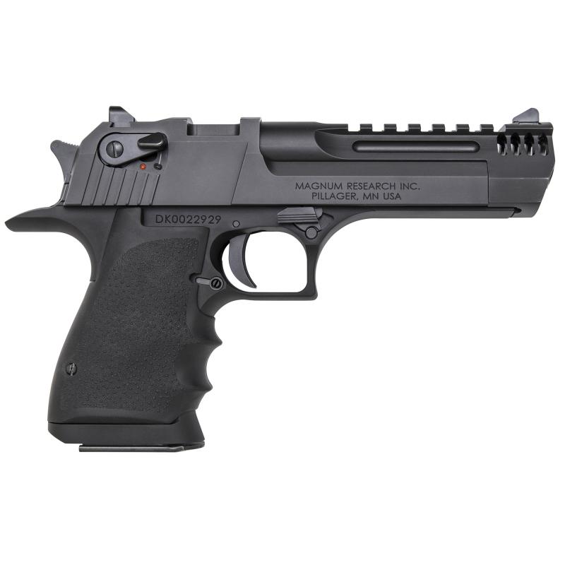 Desert Eagle Mark XIX L5 .44 Magnum 5 Inch Carbon Steel Slide and Barrel Hogue Finger Groove Rubber Grips Black Finish 8 Round