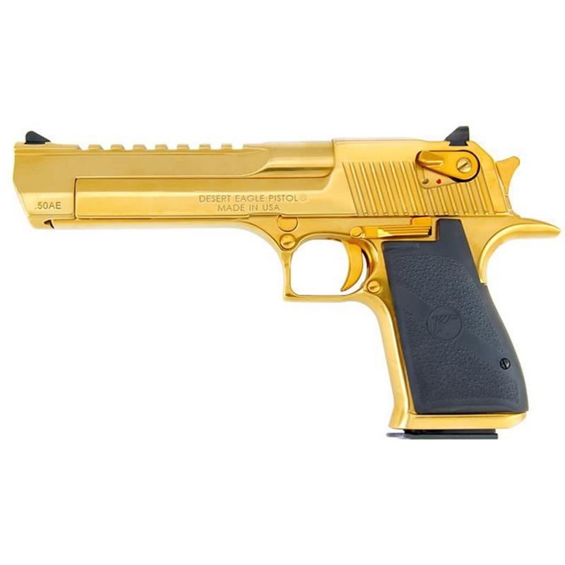 Desert Eagle Mark XIX Pistol .50 AE 6 Inch Barrel Titanium Gold 7 Round