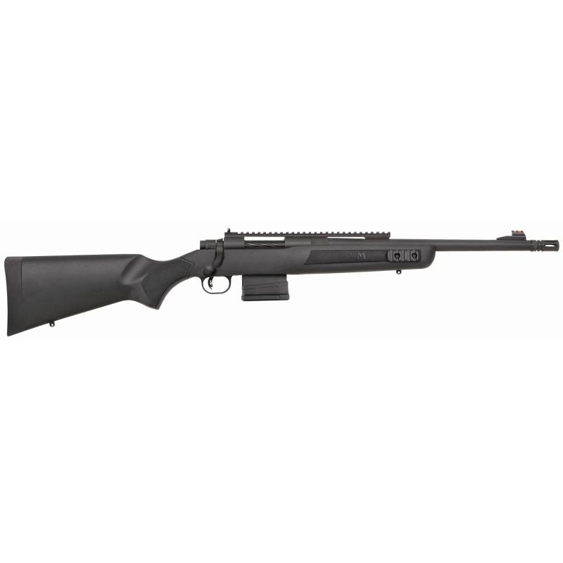 MVP Scout 7.62mm NATO 16.25 Inch Threaded Bull Barrel With Flash Suppressor Extended Picatinny Rail Fiber Optic Front and Ghost Ring Rear Sights Black Synthetic Stock 10 Round