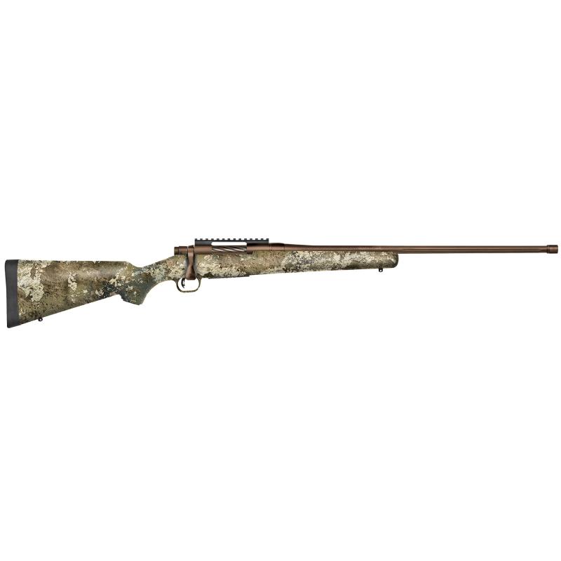 Patriot, Predator, Bolt Action, 6.5 PRC, 24" Fluted and Threaded Barrel, Spiral Fluted Bolt, Brown Finish, Syntheic Strata Camo Stock, 5Rd, Adjustable Trigger, Picatinny Rail, Oversized Bolt Handle, Box Magazine 28091