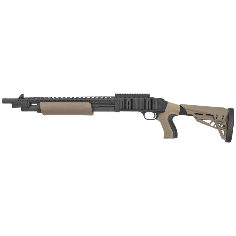 500, TALO, Pump, 12 Gauge 3", 18.5", Flat Dark Earth, Collapsible Stock, 6 Round, Bead Sight 50424