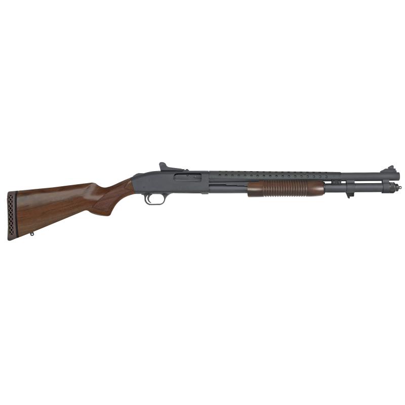590A1 Retrograde | 12ga 3" Chamber, 20" Shrouded Heavy Barrel, 8Rd Capacity, Wood Stock & Forend, Ghost Ring Sight 51665