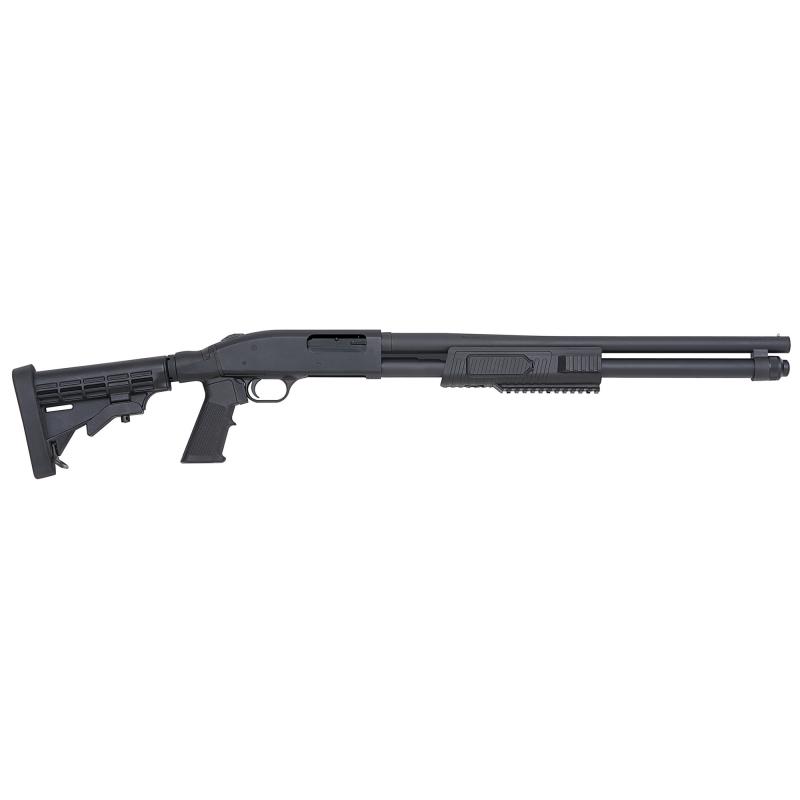 Flex 590 Tactical TLS 12 Gauge 3 Inch Chamber 20 Inch Barrel Matte Black Finish Bead Sights 6-Position Adjustable Black Synthetic Stock 8 Round