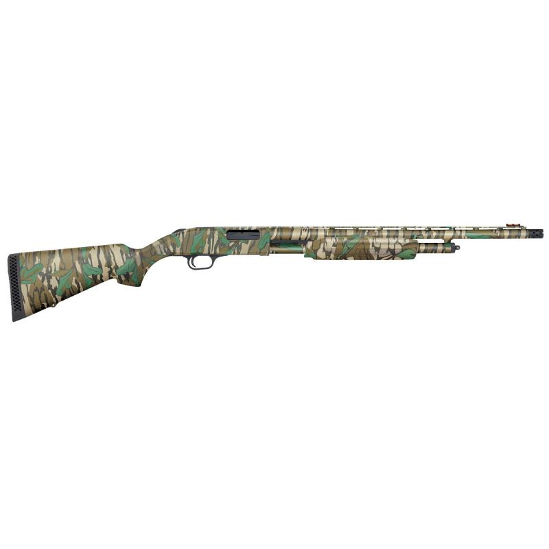 500 Turkey, Optic Ready, Pump Action, 20 Gauge, 3" Chamber, 22" Vent Rib Barrel, Mossy Oak Greenleaf Finish, Synthetic Stock, Receiver Milled for Shield RMSc-Pattern Micro Dot Sights, Fiber Optic Front Sight, 5 Rounds 54337