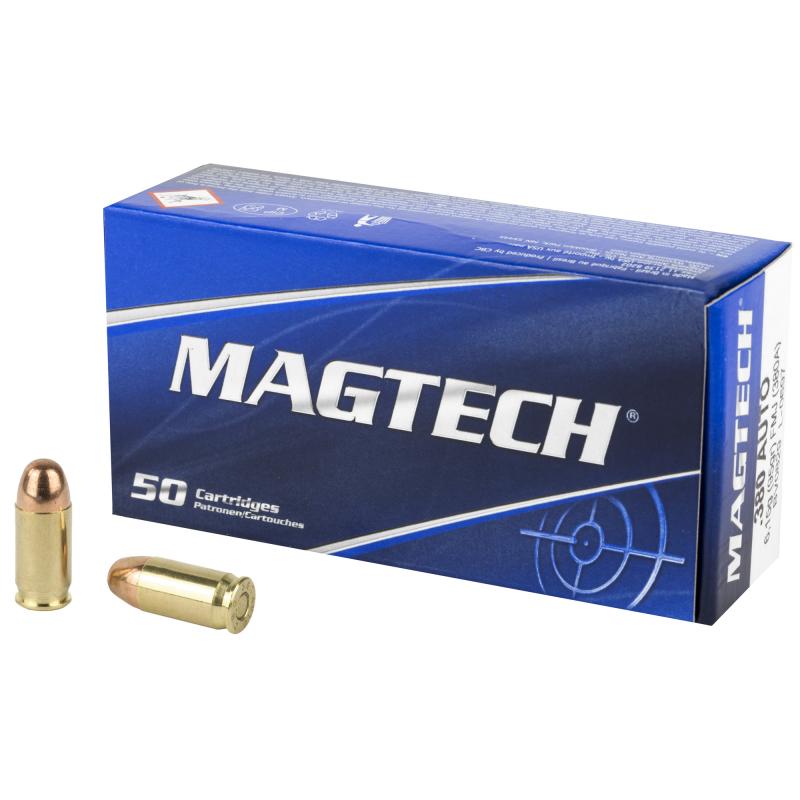Sport Shooting, 380ACP, 95 Grain, Full Metal Case, 50 Round Box 380A