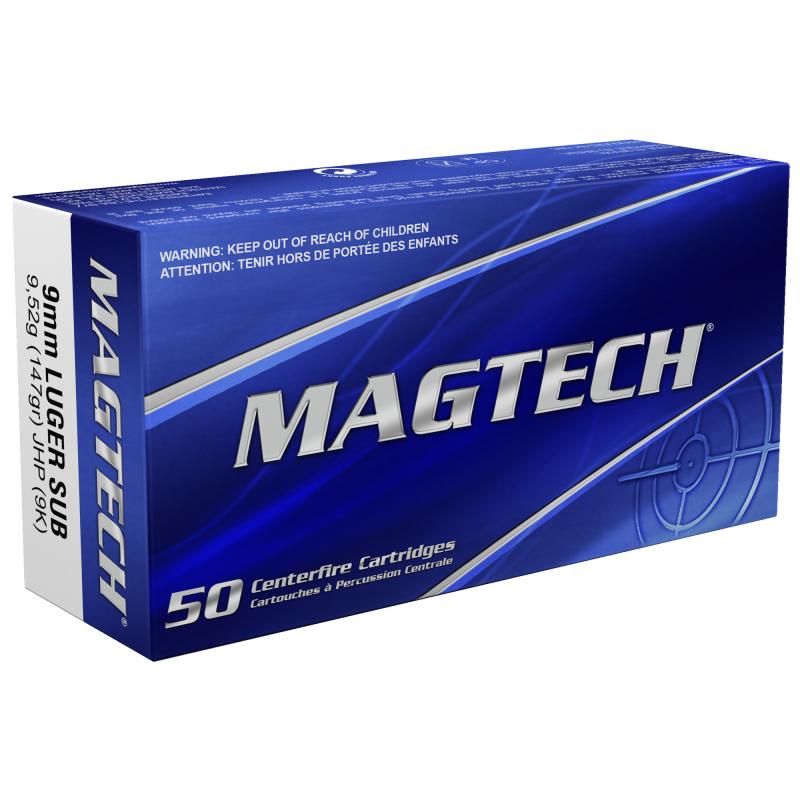 Sport Shooting, 9MM, 147 Grain, Jacketed Hollow Point, 50 Round Box 9K
