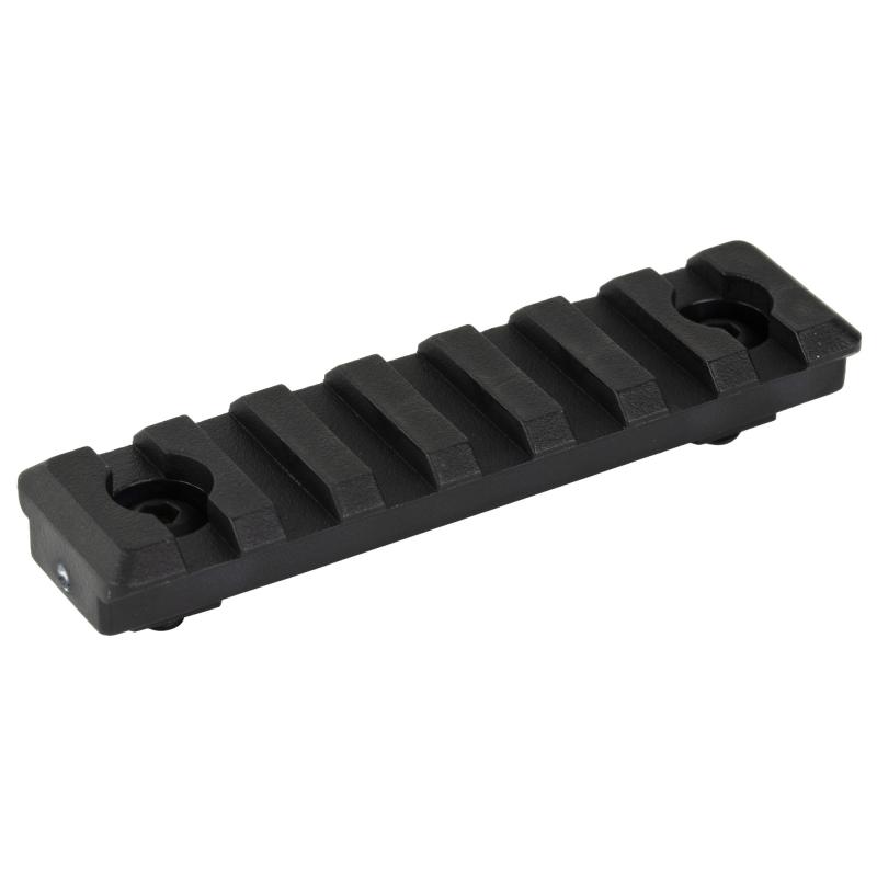 Polymer M-LOK Rail, Fits M-LOK Handguards, 7 Slot, Polymer Construction, Matte Finish, Black, Hardware Included MI-7PMR