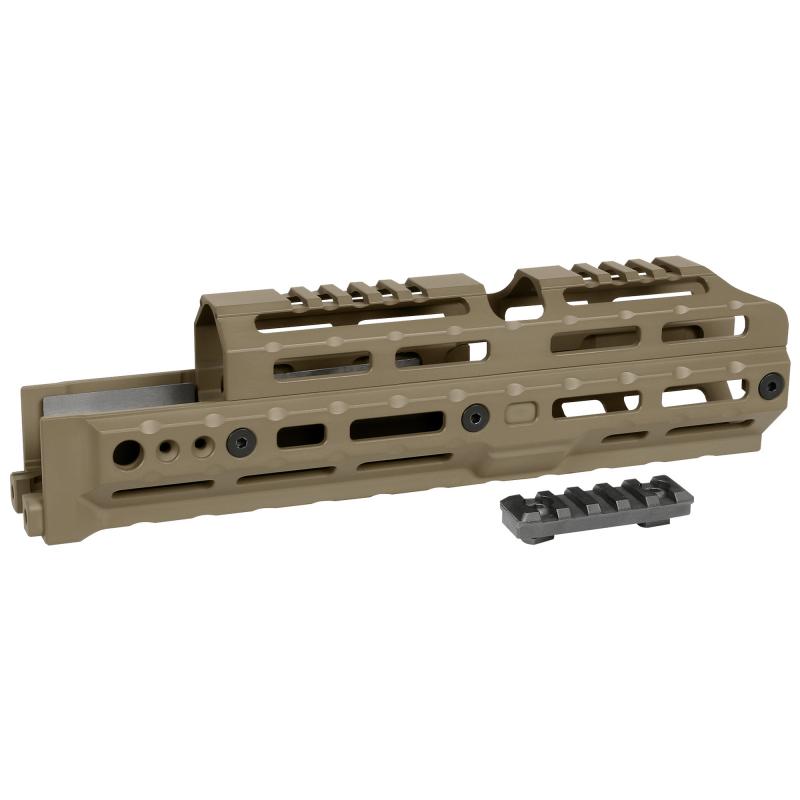 ALPHA Series, 10" M-LOK Handguard, Fits AK-47 & AK-74 Stamped Receiver Variants, Anodized Finish, Flat Dark Earth MI-AK-ALPHA-10.0-FDE
