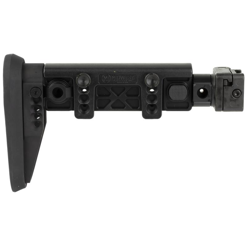 Alpha Side Folding Stock, Fits AK47 and Other Firearms that Include a 1913 Stock Adapter, Black MI-AK-ALPHA-FS