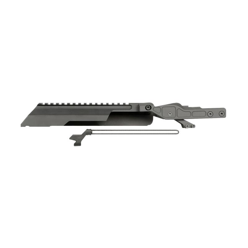 Alpha AK Railed Top Cover/Dust Cover, Fits Most AKM Pattern Rifles, Only Compatible with Midwest Alpha Series Handguard, Black MI-AK-ALPHA-RTC
