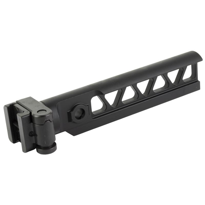 Alpha M4 Beam Side Folder, Compatible with Mil Spec AR15 Stocks, Fits AK47 and Other Firearms that Include a 1913 Stock Adapter, Anodized Finish, Black MI-ALPHA-M4BSF