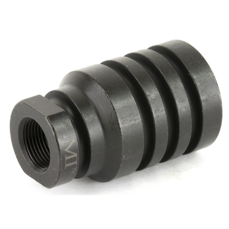 Blast Diverter, 1/2-28 Threads, Fits 5.562/.223 Pistols or Rifles, Linear Comp Design Diverts Muzzle Blast Forward, Black Finish MI-PBD