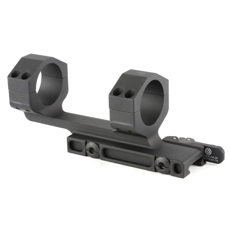 QR Ring Mount, 34MM,  Black, 1.5" Offset, Fits Picatinny Rail MI-QD34SM