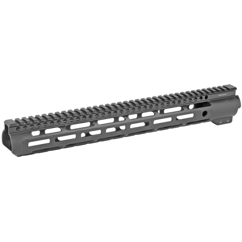 Slim Line Handguard, 15" Length, MLOK, Aluminum, Black Anodized Finish, Fits AR Rifles, Includes 5-Slot Polymer Rail MI-SLH15