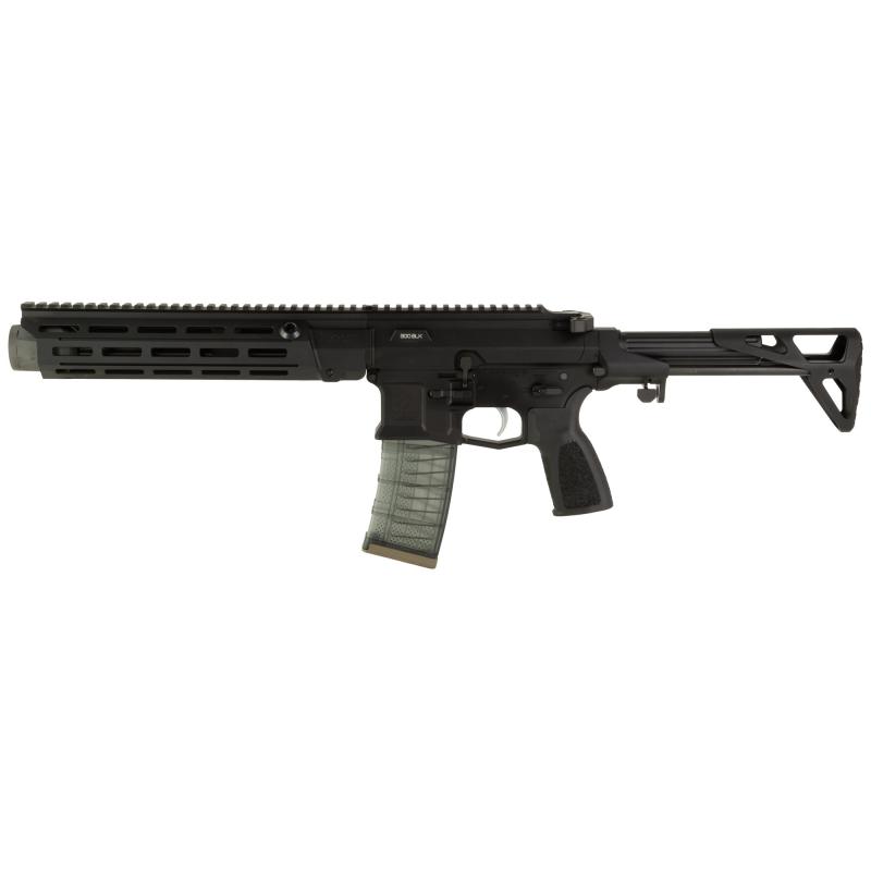 MDX 510C, Semi-automatic Rifle, SBR, 300 Blackout, 10.3" Barrel, Adjustable Gas Block, MLOK Handguard, HATEBRAKE Muzzle Booster, Anodized Finish, Black, BCM Gunfighter Grip, Maxim SCW Stock, ALG Defense Combat Trigger, Radian Raptor Charging Handle, Radi