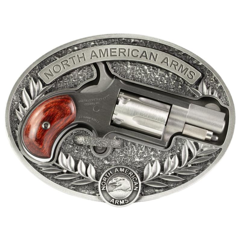 NAA Mini Belt Buckle Revolver | 22LR, 1 1/8" Barrel, 5 Shot Cylinder w/ Oval/Enclosed Belt Buckle