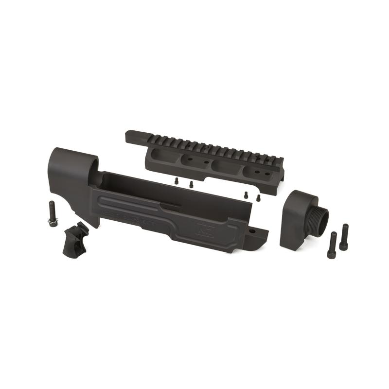 AR22 Stock Kit for Ruger 10/22, Includes Main Body, Scope Mount, Forearm Adapter, Grip Gapper, Mounting Hardware, Not Compatible with Takedown Models, Accepts Most Standard AR15-pattern Handguards, Buffer Assemblies/Stocks, and Grips AR22-KIT-3PC