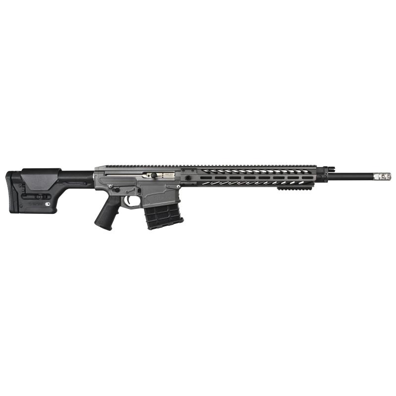 OMEN Match 3.0, Semi-automatic Rifle, 300 Winchester Magnum, 22" Barrel, Bartlein Barrel Blank with Custom NEMO Chamber and Profile, Tungsten Cerakote Upper, Lower, and Handguard, NEMO 4 Position Adjustable Gas Block, NEMO Patented Recoil Reduction Carri