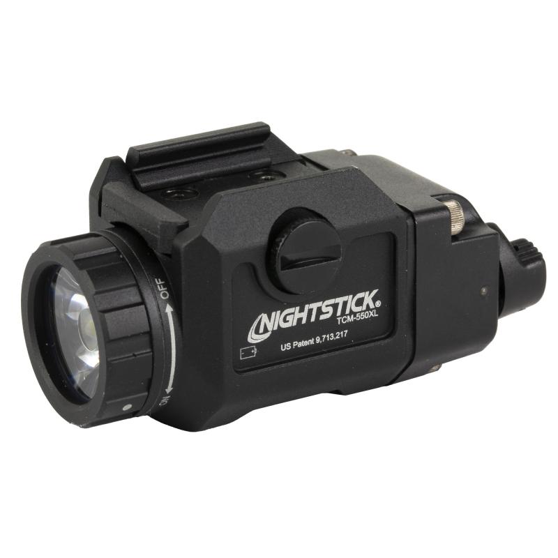 TCM-550X, Compact Weapon Mounted Light, 550 Lumens, 2.5 Hour Run Time, IP-X7 Waterproof, Matte Finish, Black TCM-550XL