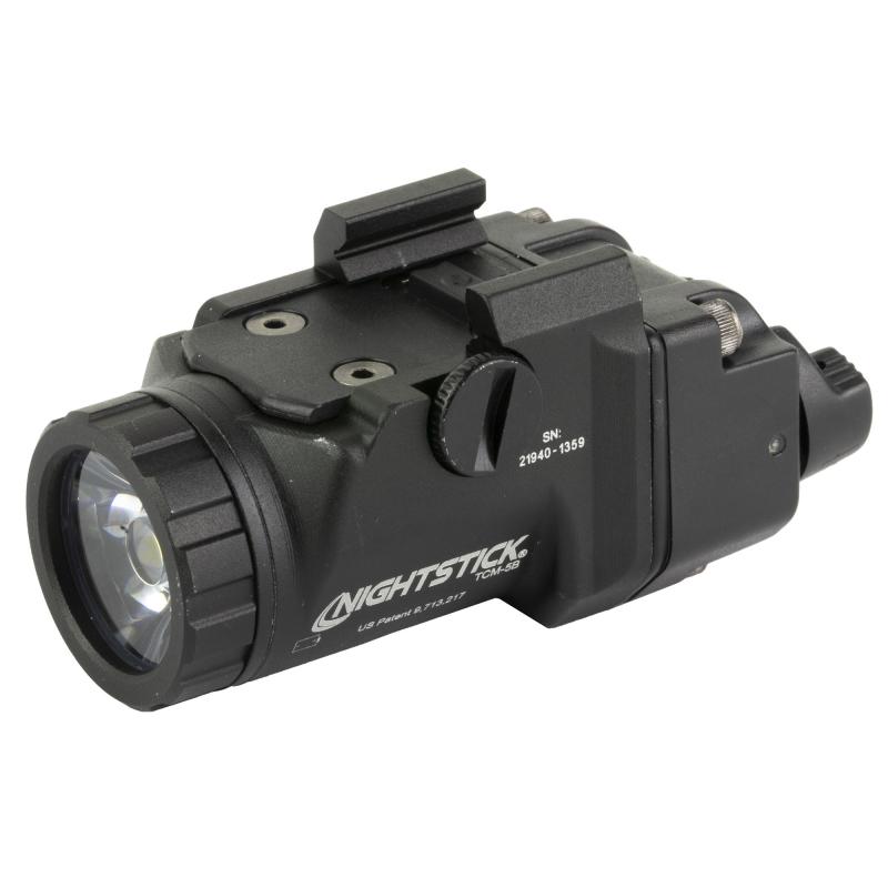 TCM-5B, Tactical Weapon-Mounted Light, Fits Glock G43X MOS, Glock G48 MOS, Shadow Systems CR920, H&K HK45C & Hellcat, 650 Lumens, 2 Hour Run Time, IP-X7 Waterproof, Matte Finish, Black TCM-5B