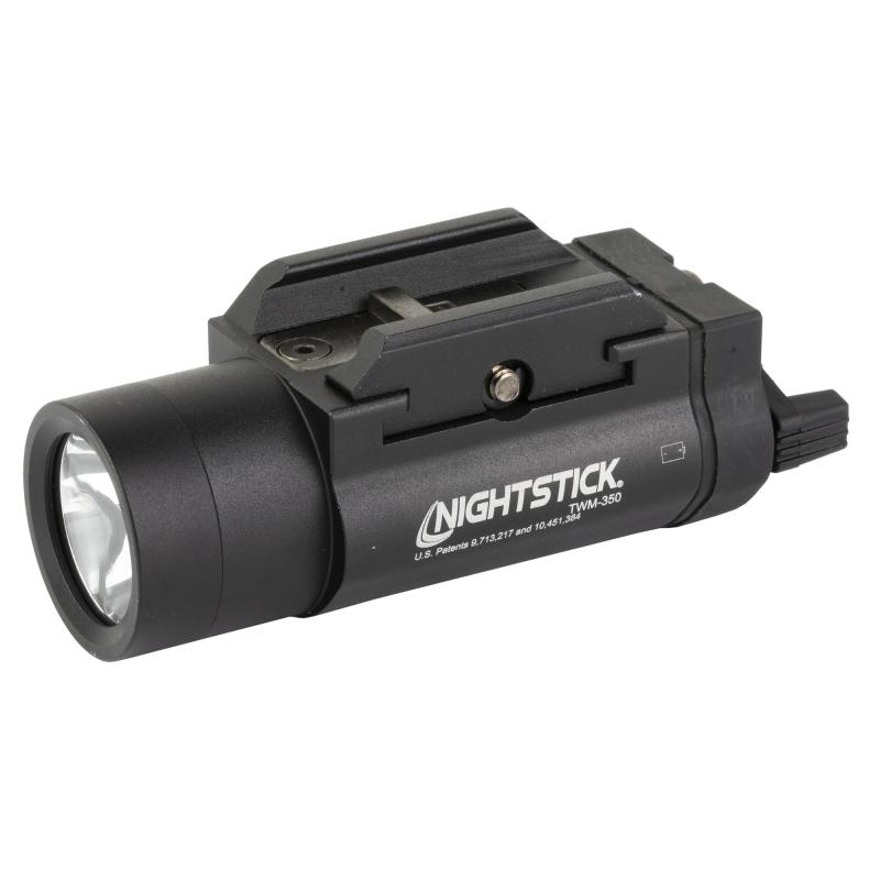TWM-350, Tactical Weapon-Mounted Light, 350 Lumens, 12,000 Candela, Black, 2.5 Hours of Runtime, IP-X7 Waterproof TWM-350