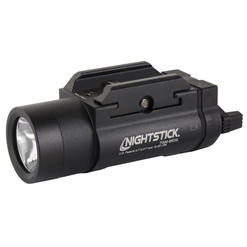 TWM-850XL, Tactical Weapon-Mounted Light, 850 Lumens, 15,000 Candela, Black, 1.75 Hours of Runtime, IP-X7 Waterproof TWM-850XL