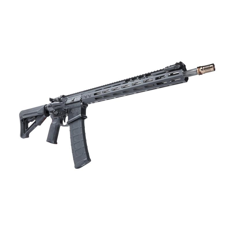 Gen 4, Semi-automatic, AR, 223REM/556NATO, 17" Barrel, Q Cherry Bomb Muzzle Brake, NSR-15 M-LOK Handguard, Armor Black Cerakote Finish, CMC 3.5LB Trigger, Magpul MOE-SL Stock, Magpul Moe-K2 Pistol Grip, Ambidextrous Selector and Bolt Carch, MBUS Pro 45 D