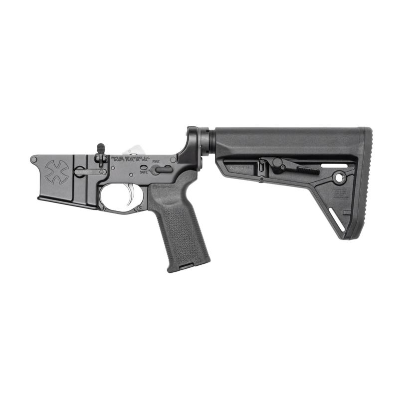 Chainsaw, Lower, N4, 223 Rem/556NATO, Black Finish, Complete Lower, H2 Buffer, MOE SL Blkac Stock, MOE K2 Black Grip, ALG Trigger 04000853