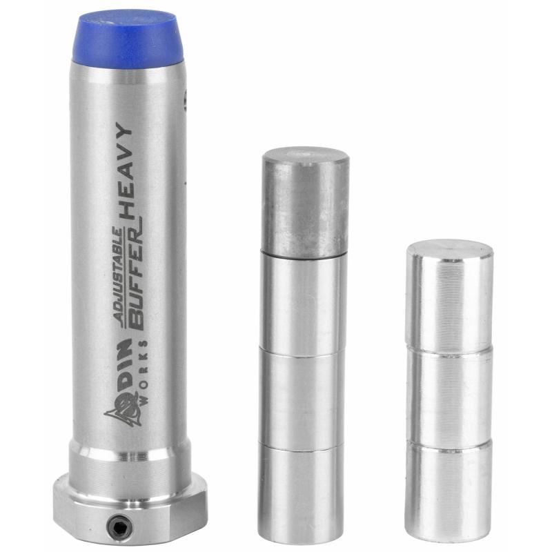 ABS, Adjustable Buffer, Heavy, For AR15, Comes with 3 Aluminum, 3 Stainless Steel, and 1 Tungsten Weights OS-ABS-AR15-HVY